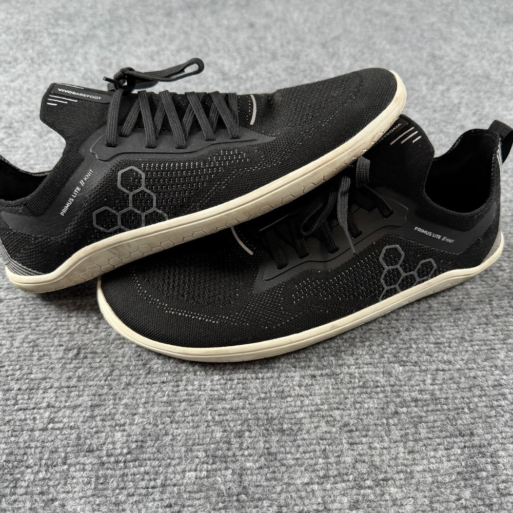 Vivobarefoot Primus Lite Knit Womens 42 Black Barefoot Minimalist Running Shoes